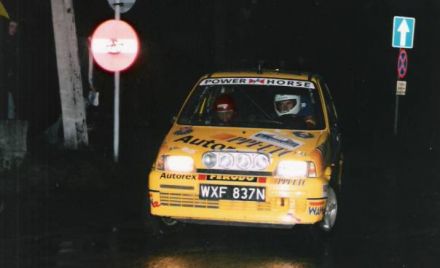 Jacek Sikora i Marek Kaczmarek - Fiat Cinquecento Sporting.